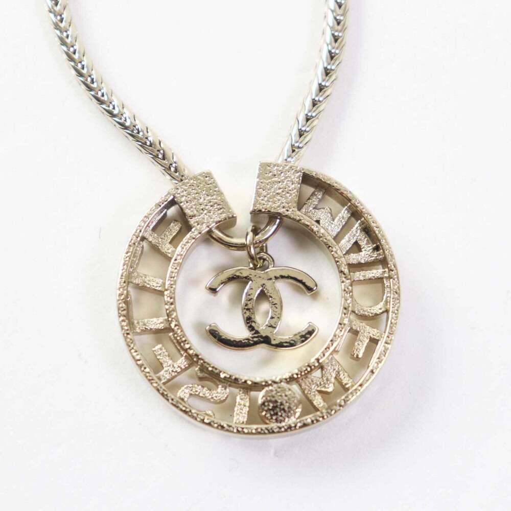 CHANEL Gold Logo Necklace - Picture 5 of 9